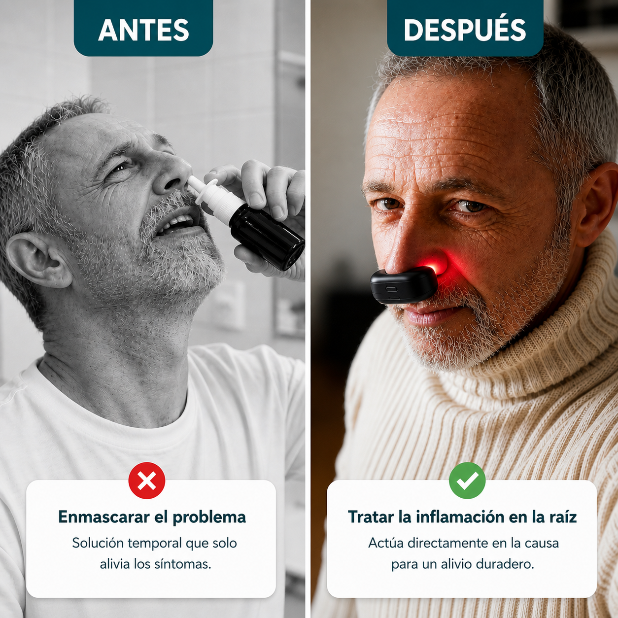 Dispositivo Nasal de Luz Roja