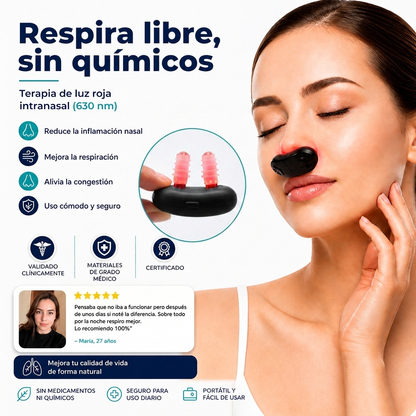 Dispositivo Nasal de Luz Roja